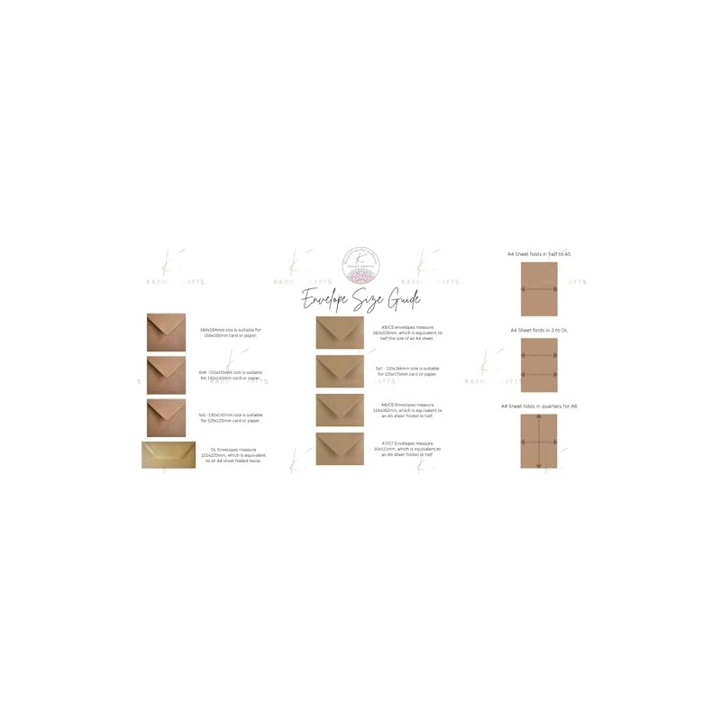 C6 Kraft Fleck Envelopes 114mm x 162mm Pack of 50