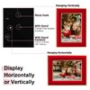 KSROECUD 5x7 Velvet Picture Frame, Red Photo Frames with Modern