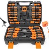 Amartisan 86-Piece Magnetic Screwdrivers Set with Case, Includs Slotted, Phillips,