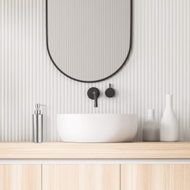 Relaxdays Soap Dispenser, Refillable, Bathroom, Toilet, Kitchen, Pump Liquid Soap Dispenser, Brushed Stainless Steel, 300ml, Silver, 1 Piece