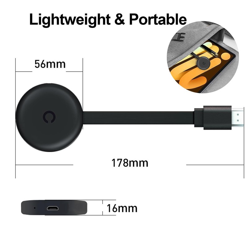 Wireless HDMI Dongle - 2025 New, Plug and Play, 2.4/5