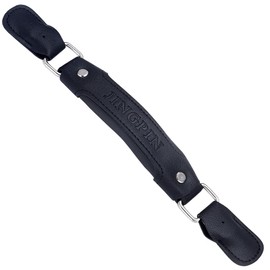 GORGECRAFT Leather Luggage Handles Replacement Parts 190mm Suitcase Grip Pull Carry Strap Spare Fix Holders for Ordinary Suitcase Travel Luggage Password Box Black