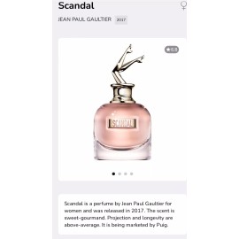 Jean Paul Gaultter scandal jean paul gaultier 80 Ml