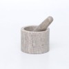 houseproud Crush Mortar with Pestle Marble Beige Traditional Kitchen Tool