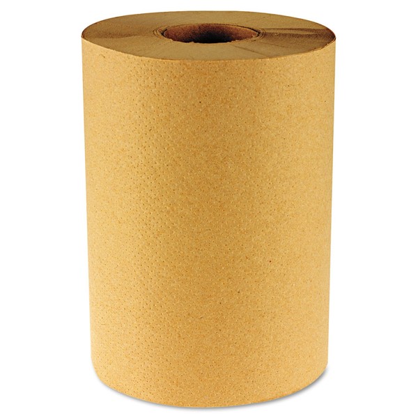 Boardwalk B6256 NonPerforated 1-Ply 800 ft. Hardwound Paper Towels - Natural (6 Rolls/Carton)
