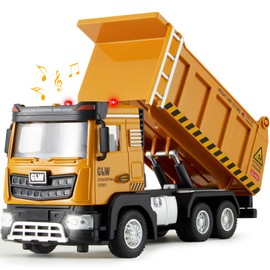 Tacobear Construction Vehicles Children's Transport Trolley Children Toy Car Truck Toy Gift Boys Girls from 3 4 5 6 Years (Dirt Truck)