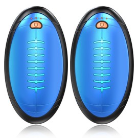 Defendy Hand Warmer Rechargeable, 2 Pack Rugby-Shaped Electric Hand Warmers with 3 Heat Setting, 20Hrs Long Lasting Portable Pocket Heater for Outdoor Camping, Hunting, Golf, Man Women Gifts