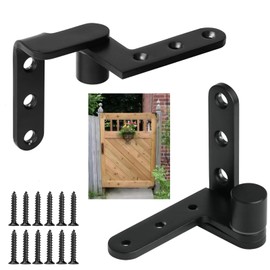 Door Pivot Hinges, 180 Degree Rotating Pivot Hinge Suitable for Doors with Thickness 20mm-40mm,Max Load 150lbs, for Wood Door,Plastic Door.Saloon Door Hinges, Fence Gate Hinges,Yard Door Hinges