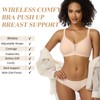 JOYSHAPER Wireless Bras with Support and Lift Underwire Padded Bra