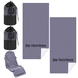 Hahafelt 2 Pack Car Seat Towel Covers with Storage Bag 63 x 32 Inch Athletic Running Towel Seat Sweat Washable Cover Gifts for Car Outdoor Sport Activities Christmas (Gray)