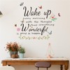 Condessacity English Wall Sticker, wake up, Inspirational English Letters, Wallpaper,