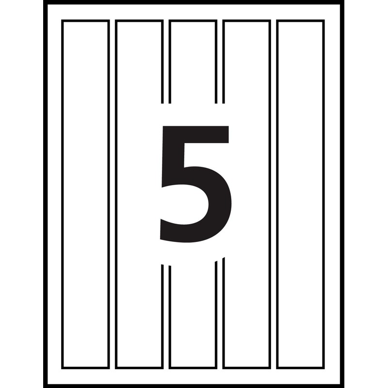Avery Water Resistant Durable Wraparound Labels, 9.75” X 1.25” Labels