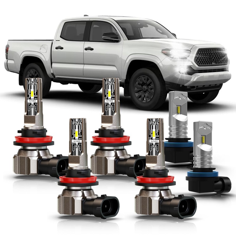 NINEO Fits for 2016-2023 Tacoma Fog Lights Combo Bulbs, 6500K