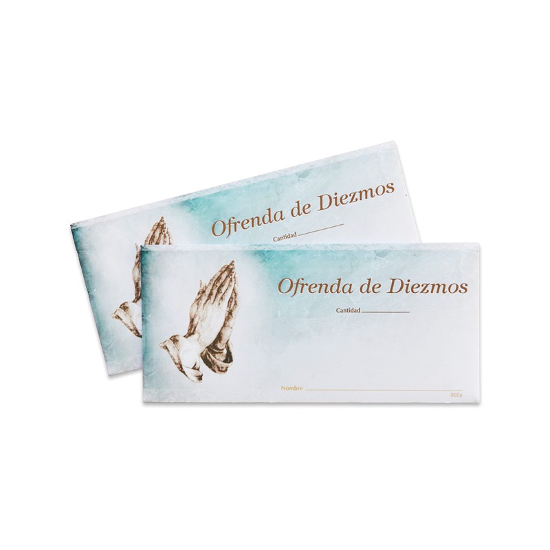 Spanish Tithe Offering Envelopes for Church (100)