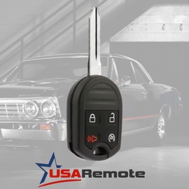 Car Key Fob Keyless Entry Remote Start fits Ford, Lincoln, Mercury, Mazda (CWTWB1U793 4-btn) - Guaranteed to Program