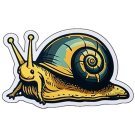 3pcs Snail Sticker 3in - Cute Animal Stickers for Teens Waterproof Kawaii Vinyl Aesthetic Stickers, Cute Snail Decals for Phones, Laptop Water Bottles, Computer Stickers for Kid... (Snail 14)