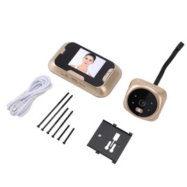 Peephole Camera Automatic Photo Taking 120° Viewing Angle Infrared Night Vision Waterproof Visual Peephole Doorbell for Apartment