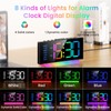 Digital Alarm Clock for Bedroom, Digital Clock with Curved Design,