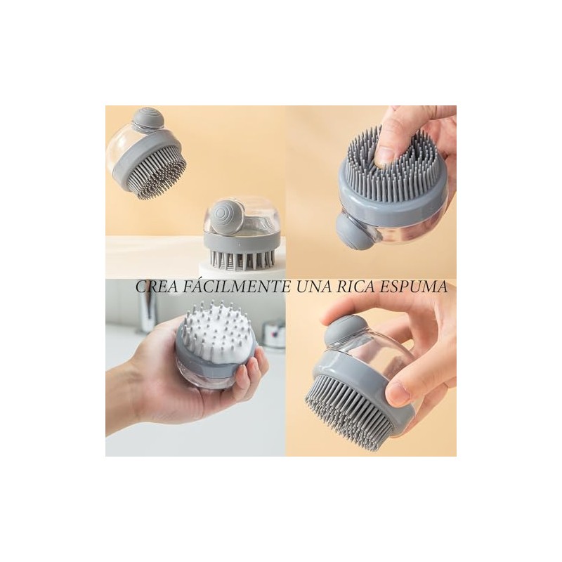 Georgex Cepillo Corporal Silicona Pcs Baño Lavar Cabello Bañarse Diluir