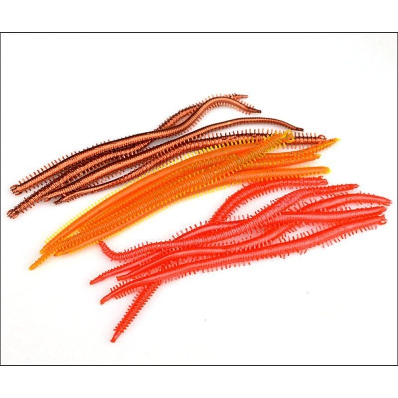 Fishing Lures Soft Bait Set, 3 Pack (10pcs/Pack) Sea Worms,
