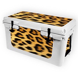 MightySkins (Cooler Not Included) Skin Compatible with RTIC 45 Cooler (2017 Model) - Cheetah | Protective, Durable, and Unique Vinyl Decal wrap Cover | Easy to Apply | Made in The USA