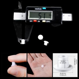 Jetec 300 Pieces 3/16" Plastic Plugs for Round Hole, Shelf Cap Cabinet Hole Cover Cupboard Shelf Pegs for in Furniture Cabinet Cupboard Shelves