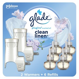Glade PlugIns Scented Oil & Holders, Clean Linen, 0.67 (319963)