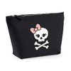 Hippowarehouse Cute Skull Printed Make up Cosmetic wash Bag 18x19x9cm