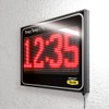 Yellow Safety®, Combo: Large Digital Time and Temperature Electric Sign,11"x15"