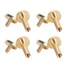 50 Set Binding Rivet Round Flat Head Brass Slot Screw