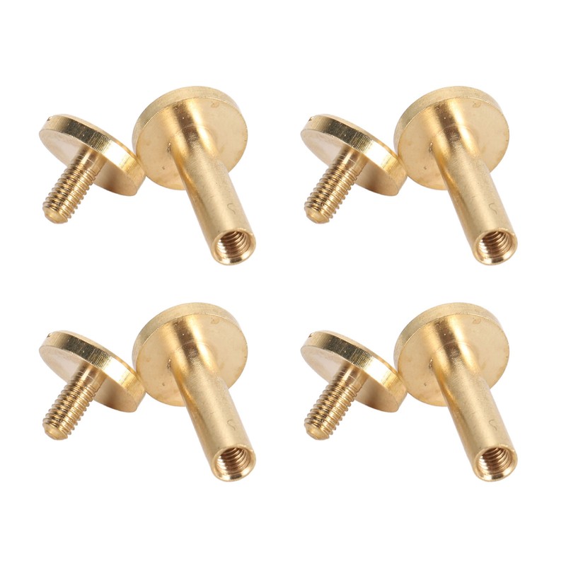 50 Set Binding Rivet Round Flat Head Brass Slot Screw