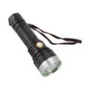 LED Flashlight 2 Levels High Brightness SST40 Wick White Light