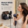 Drill-Free Wall Mount Hair Dryer Holder – Multifunctional Bathroom Organizer