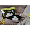 Cat Plush Comfortable Sleep Eye Mask (Black & White Cat)