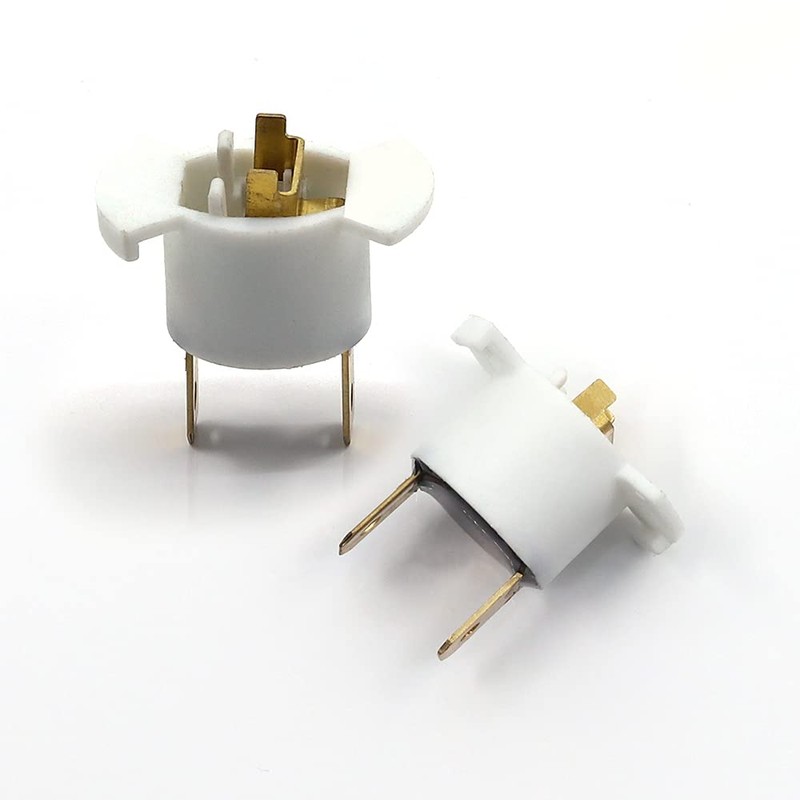 Biqing 2PCS H1 Halogen Headlight Socket Holder,H1 Headlight Bulb Socket