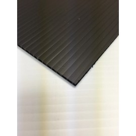 Coroplast 4mm 18" x 24" (2 Pack) Black Corrugated Plastic Sheets Vertical