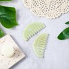 Ymapinc 2 PCS Natural Jade Massage Comb, Guasha Scraping Scalp