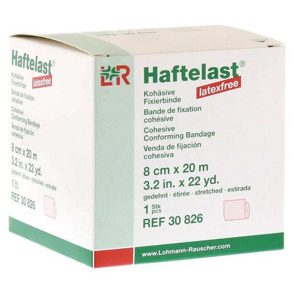 Haftelast Fixierb.Kohäs.Latexfrei 8 Cmx20 m Creme