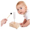 Kisangel 1 Set Tuning Fork with Wooden Resonator Box Mallet