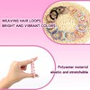 18 Pcs Elastics Hair Band Ponytail Holders, Pink & Blue