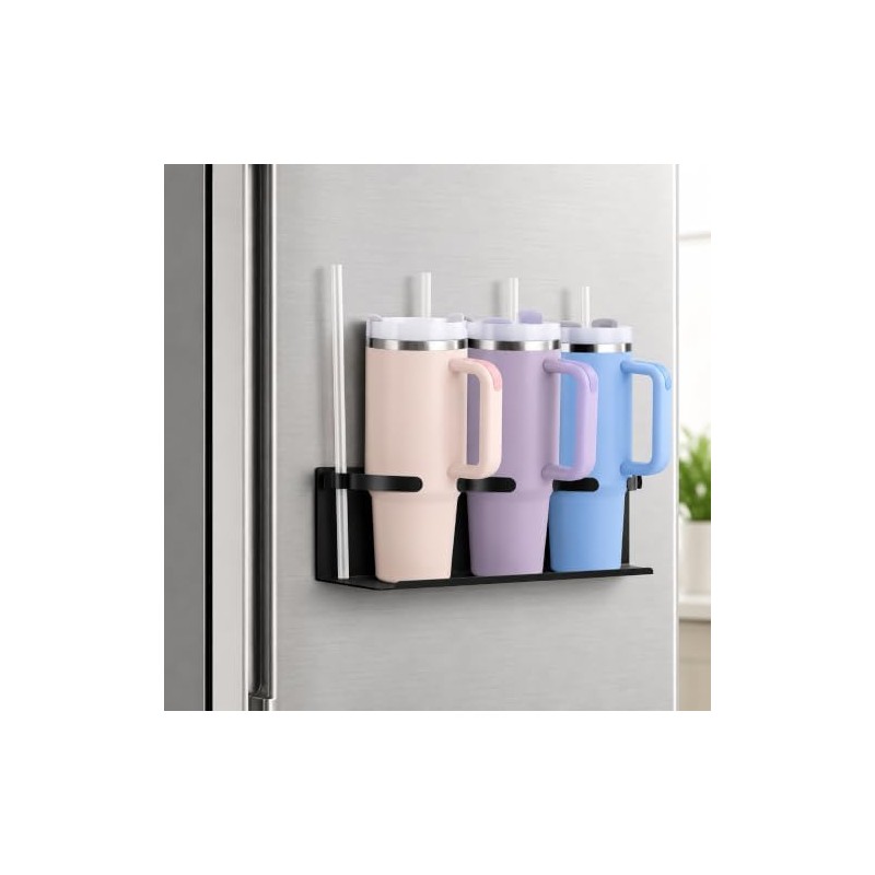 Estantes Magnéticos Refrigerador Organizador de Vasos, Termos y Botellas
