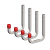 Secotec 4 x universal hooks, galvanised, 80 x 120 mm,