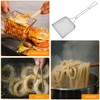 Housoutil Mesh Square Skimmer, Stainless Steel Cooking Oil Skimmer with