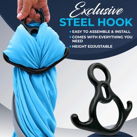 QUOKKA Sensory Swing for Kids Indoor - Therapy Hammock for Toddlers by - Easy to Set Up | Secure | Builds Strength & Balance | Up to 200 LB - Calming Activity for Boys & Girls with ADHD Autism