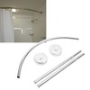 Shower Curtain Rod Stainless Steel Curved Shower Curtain Rod Punch