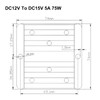 Areyourshop Waterproof DC/DC Converter Regulator 12V Step Up to 15V