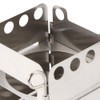 Portable Stove with Carrying Case, Stainless Steel Folding Stove Wood