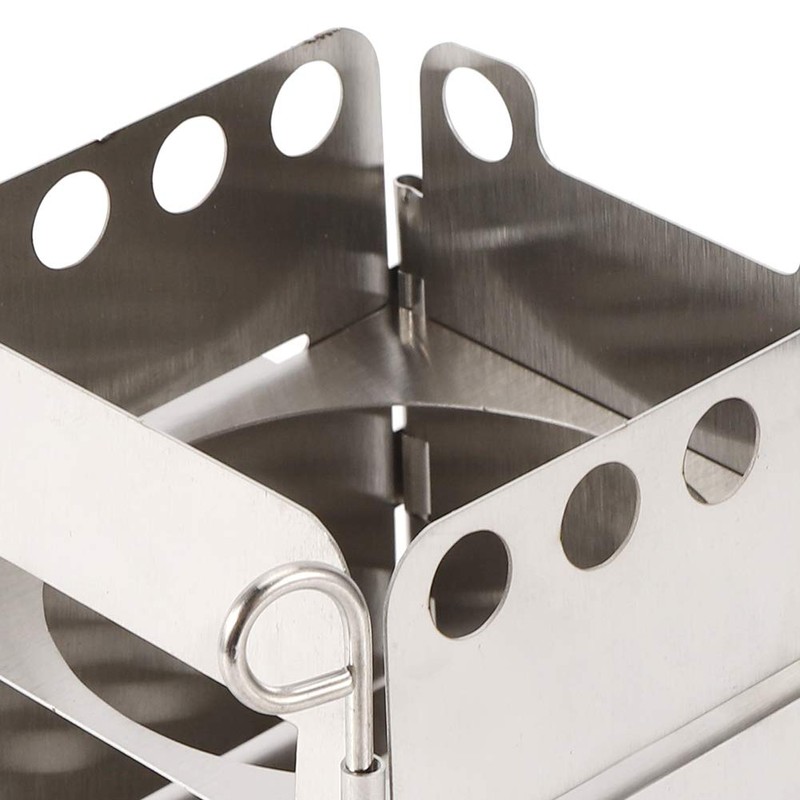 Portable Stove with Carrying Case, Stainless Steel Folding Stove Wood