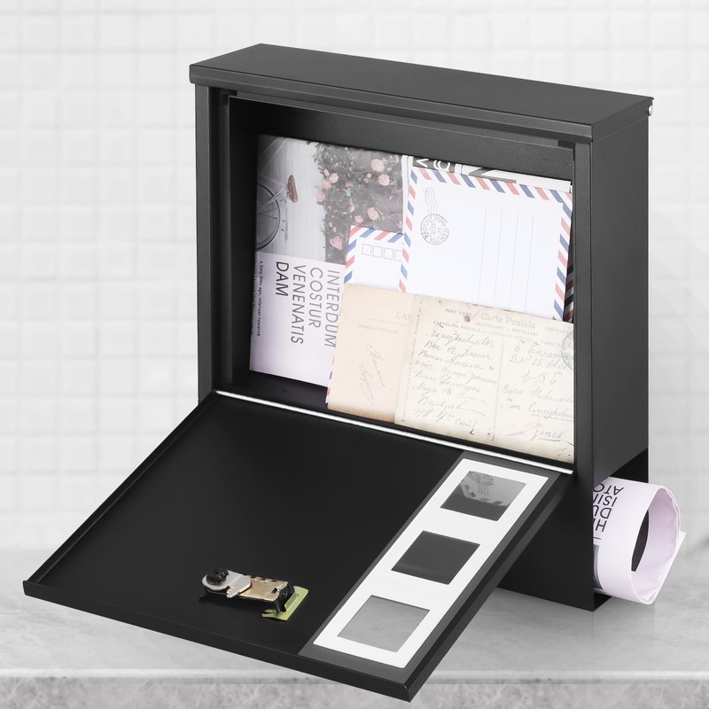 xydled Mailbox with Combination Lock,Large Capacity Wall Mounted Locking Security