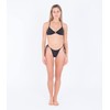 Hurley Women's Solid Cheeky Tie Side Bikini Bottoms